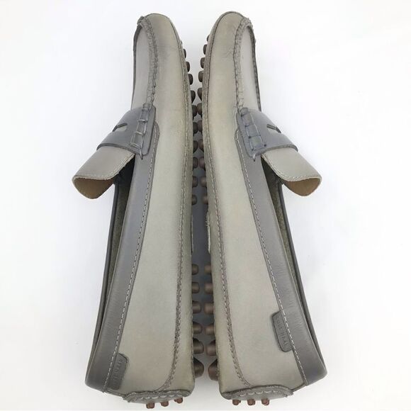 Cole Haan GRANT Canoe Gray Slip On Penny Driving Loafers - Picture 5 of 15